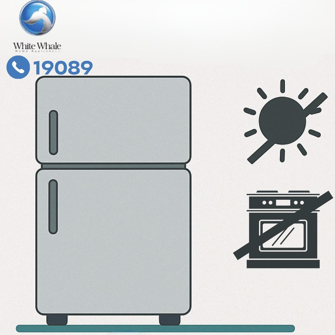 التأكد من استقرار الثلاجة وايت ويل في مكانها التأكد من استقرار الثلاجة وايت ويل في مكانها