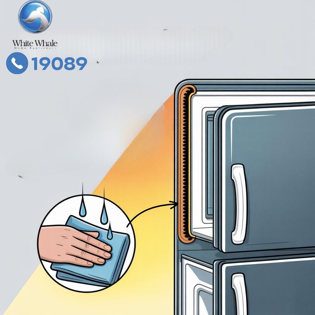 فحص جلدة باب ثلاجة وايت ويل فحص جلدة باب ثلاجة وايت ويل