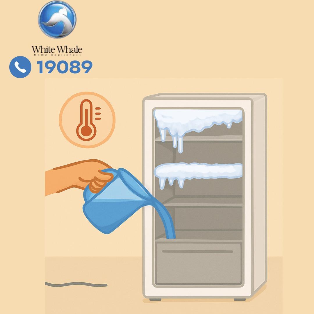 إذابة الثلج المتراكم بفريزر وايت ويل إذابة الثلج المتراكم بفريزر وايت ويل