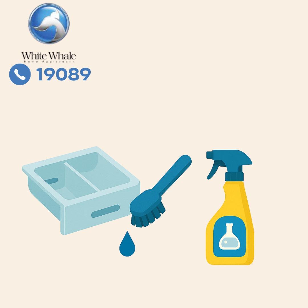 تنظيف درج المسحوق بغسالة وايت ويل