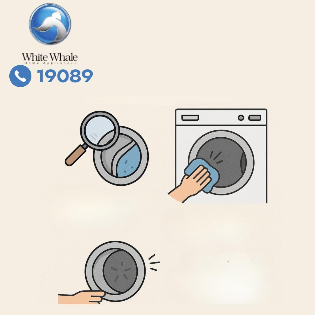 تنظيف كاوتش باب الغسالة( الجلدة المطاطية)