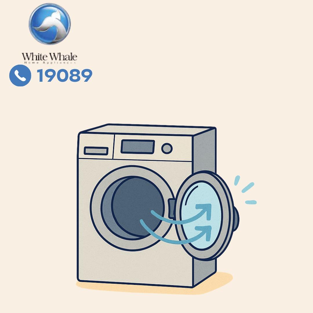 تهوية الغسالة بعد الاستخدام